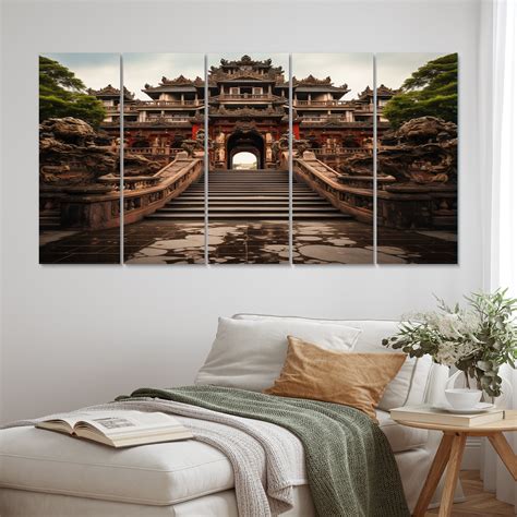 Latitude Run® Vietnam Hue Imperial City I - Vietnam Canvas Wall Art - 5 Equal Panels | Wayfair