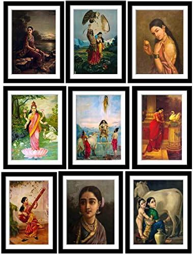 Tallenge Raja Ravi Varma Framed Small Poster (Paper; 12 x 17 Inches ...