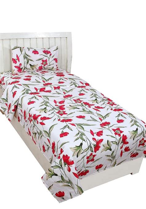 la' amour Premium Glace Cotton 180TC Flat Single Bedsheets for Summer ...