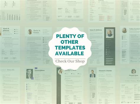 50 Resume Template Bundle, CV Template, Editable Resume Word, CV ...