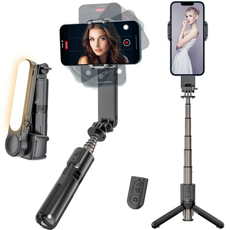 YENDILI Gimbal Stabilizer for Smartphone, Portable Selfie Stick Tripod ...