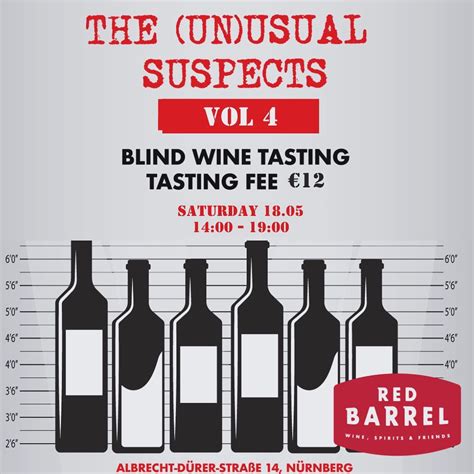 The (Un)usual suspects ?️‍♂️ Blind Wine tasting ?, Red Barrel Wines ...