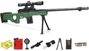 HALO NATION AWM Sniper Gun Toy with Laser Target & Water Bullets - Big ...
