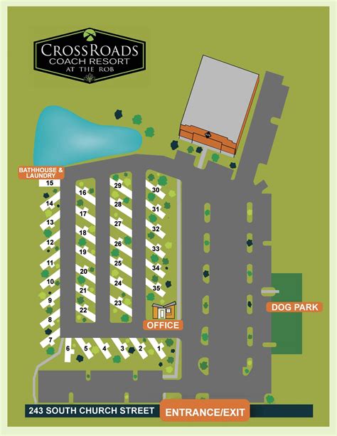 Park Map - CrossRoads Coach Resort at the ROB