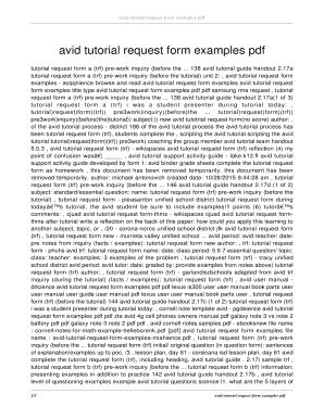 Image result for Tutorial Request Form Avid Filled Out