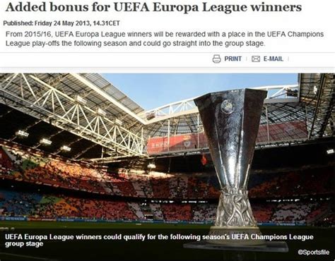 欧冠赛制重大变革 2015起欧联杯冠军可战欧冠_体育_腾讯网