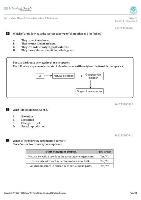 Image result for Class 10 Science Competency Based Questions
