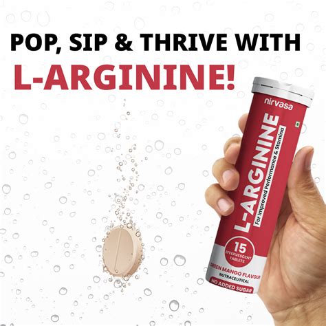 L-Arginine Effervescent Tablets (15 Tablets) – NIRVASA