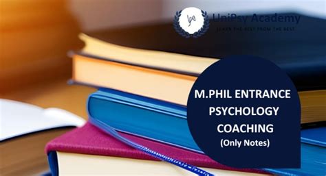 M.Phil Entrance Psychology Coaching (Only Notes)