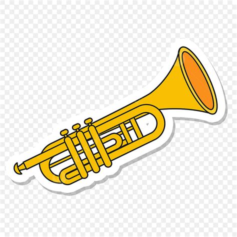 Music Instrumental Trumpet PNG Transparent, Trumpet Clip Art Yellow ...