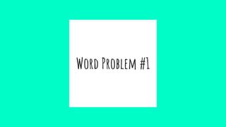 Image result for Polynomial Word Problem Examples