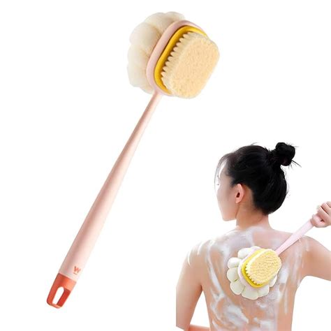 KIDPALACE Body Back Scrubber Brush with Bristles and Loofah, Shower ...