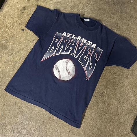Vintage Atlanta Braves T-shirt ⚾️ Distressed OPEN TO... - Depop