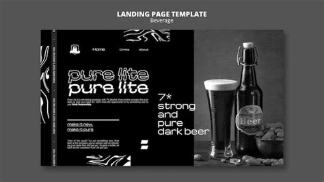 Page de destination de délicieuses boissons | PSD Gratuite