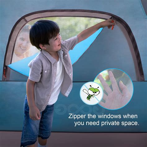 Googo Camping Tent 4 Person, Pop Up Family Tent with India | Ubuy