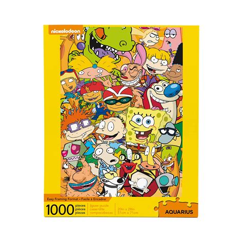 Amazon.com: AQUARIUS Nickelodeon 90s Puzzle (1000 Piece Jigsaw Puzzle ...