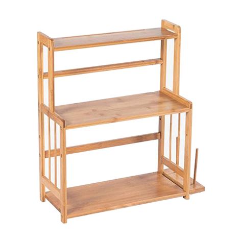 Wooden-Spice-Rack Organizer for Countertop 3-Tier Bamboo-Standing-Shelf ...