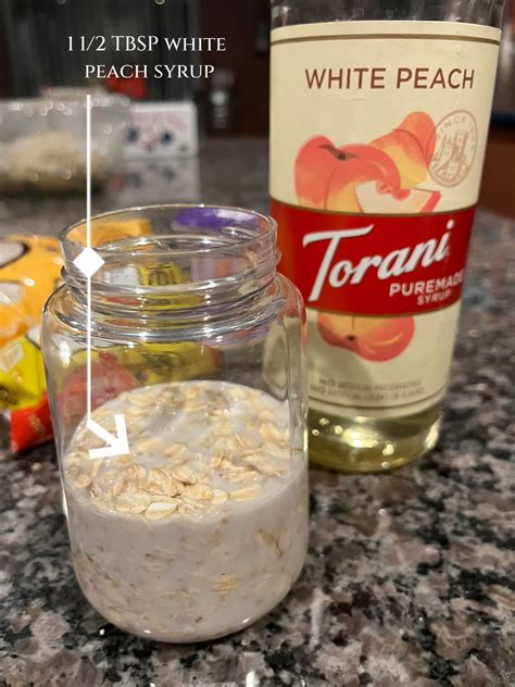 Peach Overnight Oats! 😋 | Gallery posted by RyRy | Lemon8