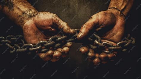 Premium Photo | Juneteenth concept of Hands breaking the chain Slavery ...