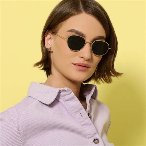 Shop online for Gold Brown Green Full Rim Round Small (Size-49) John ...