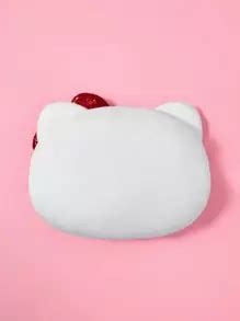 HELLO KITTY AND FRIENDS | SHEIN Cartoon Bow Decor Cat Shaped Plush ...