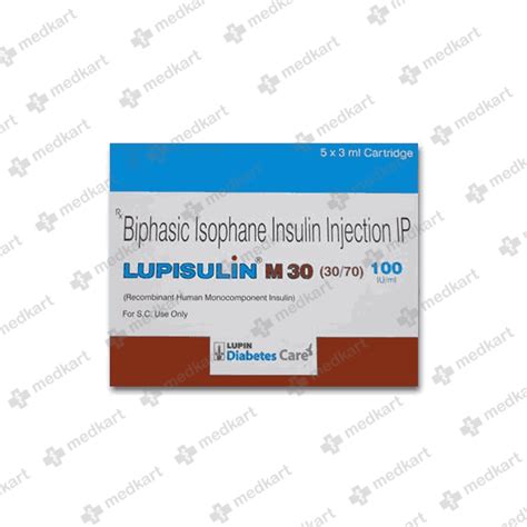 LUPISULIN M 30/70 PENFILL 3 ML : View Price, Combination and ...