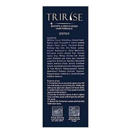 Buy TRIRISE HAIR SERUM SOLUTION 60 ML Online & Get Upto 60% OFF at ...