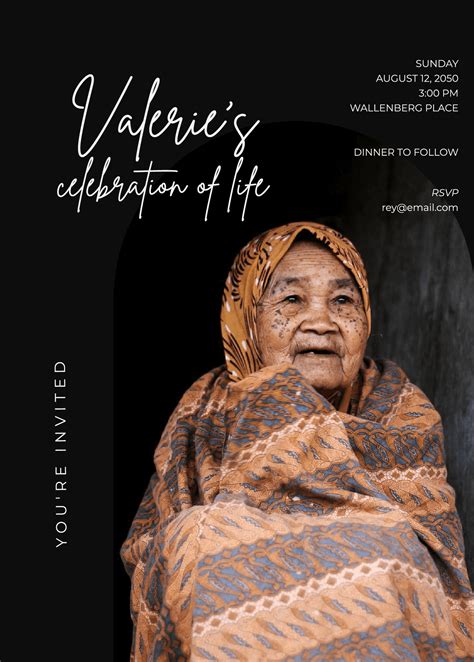 Celebration Of Life Invitation - Illustrator, Word, PSD | Template.net