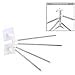 CHANCY Rotating Stainless Steel Self Adhesive 4 Arm Towel Rack Wall ...