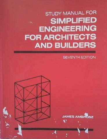 Study Manual For Simplified Engineering For Architects And Builders 7th ...