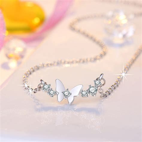 Jewels Galaxy Silver Plated American Diamond Studded Butterfly Themed ...