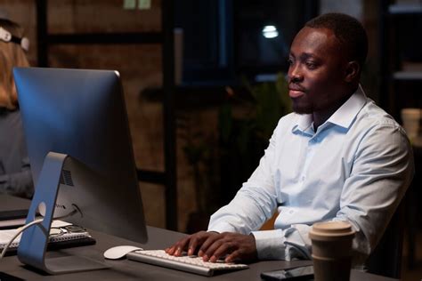 Image result for Black Man Using Computer