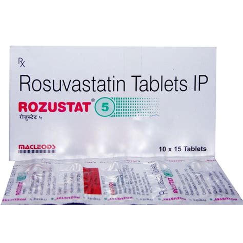 Rozustat 5 Tablet 15's Price, Uses, Side Effects, Composition - Apollo ...
