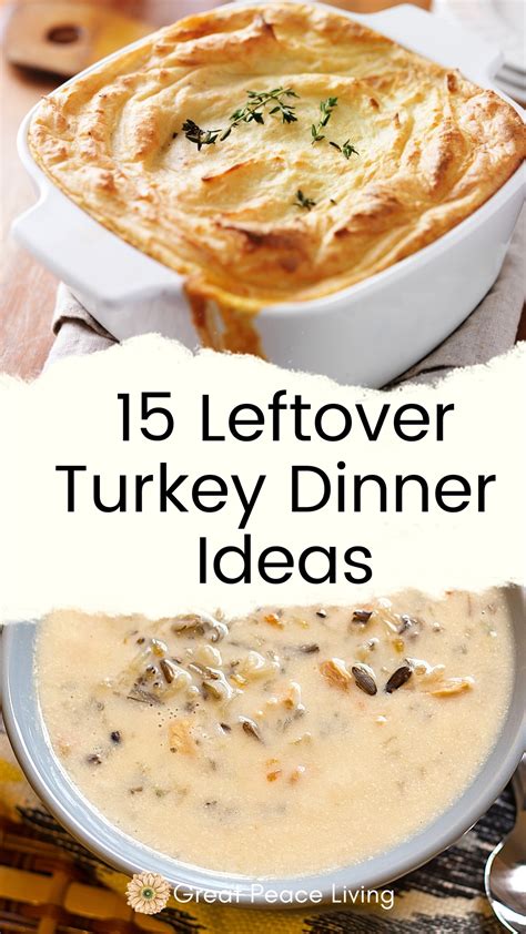 dinner recipes with leftover turkey