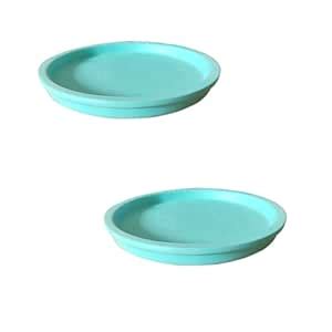 Lasaki Round Ceramic Trays (Plates Saucers) for Pots, planters, Flower ...