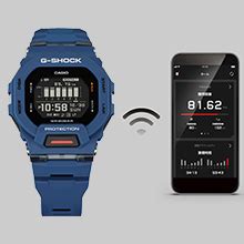 Casio G-Shock GBD-200-2DR Digital Dial Blue Resin Strap Men's Watch ...