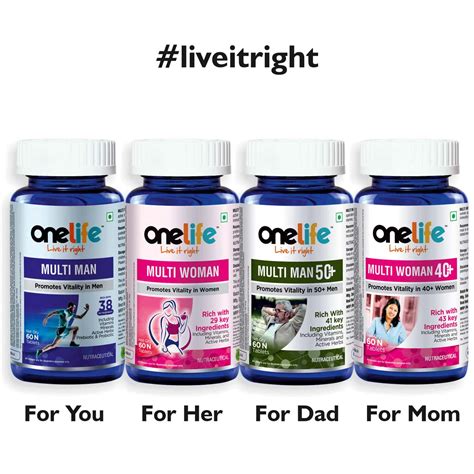 Buy ONELIFE MULTI MAN - 60 TABLETS Online & Get Upto 60% OFF at PharmEasy