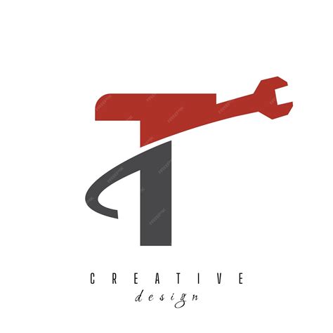 Premium Vector | Letter t logo designs t repair logo logo service letter designs