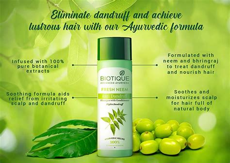 Neem Anti Dandruff Shampoo & Conditioner for Itching | Biotique
