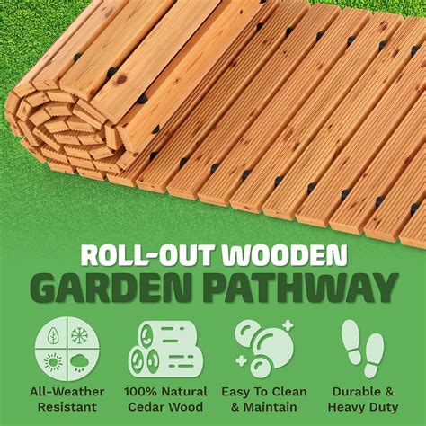 Buy Zyppio Roll-Out Garden Pathway, 4’ Long, Straight, Weather ...