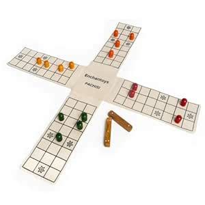 Buy Enchantoys Pachisi Cotton Fabric Board Game | Indian Ludo | Chausar ...