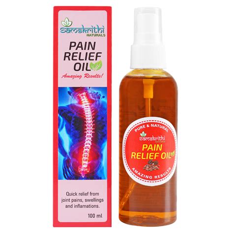 Pain Relief Oil(100ML) - 100% Natural | Samskrithi Naturals ...