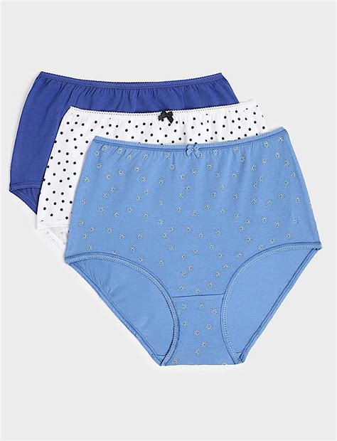 Buy 3pk Cotton Rich Full Briefs at Marks & Spencer
