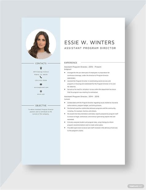 Image result for Assistant Program Director Job Description