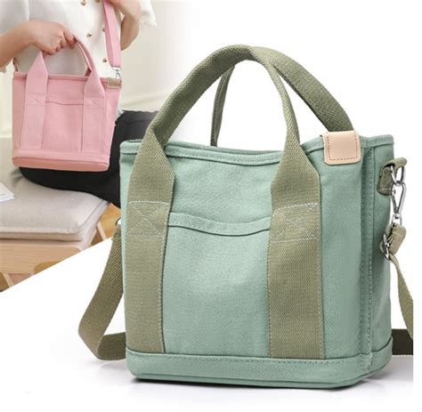 Small Tote Bag With Zipper Tote Bag for Women Canvas Crossbody Bag ...