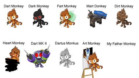 Dark Monkey Variations : r/btd6