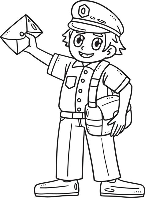 Postman Colouring Pages 的图像结果