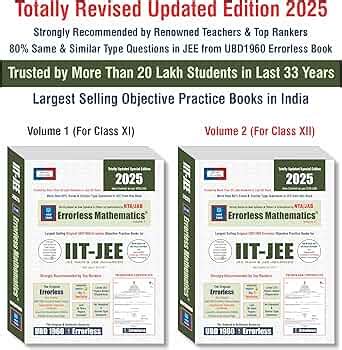 UBD1960 Errorless Mathematics for IIT-JEE (MAIN & ADVANCED) as per NTA ...