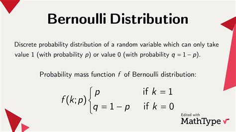 Image result for Probability Distribution of a Random Variable Bernoulli