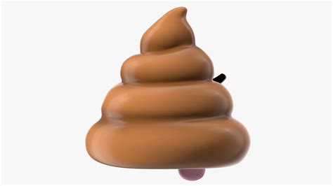 Tongue Out Face Poop Emoji Smile 3D | 3D Molier International